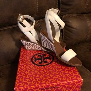 Tory Burch Regan mid wedge sandals
